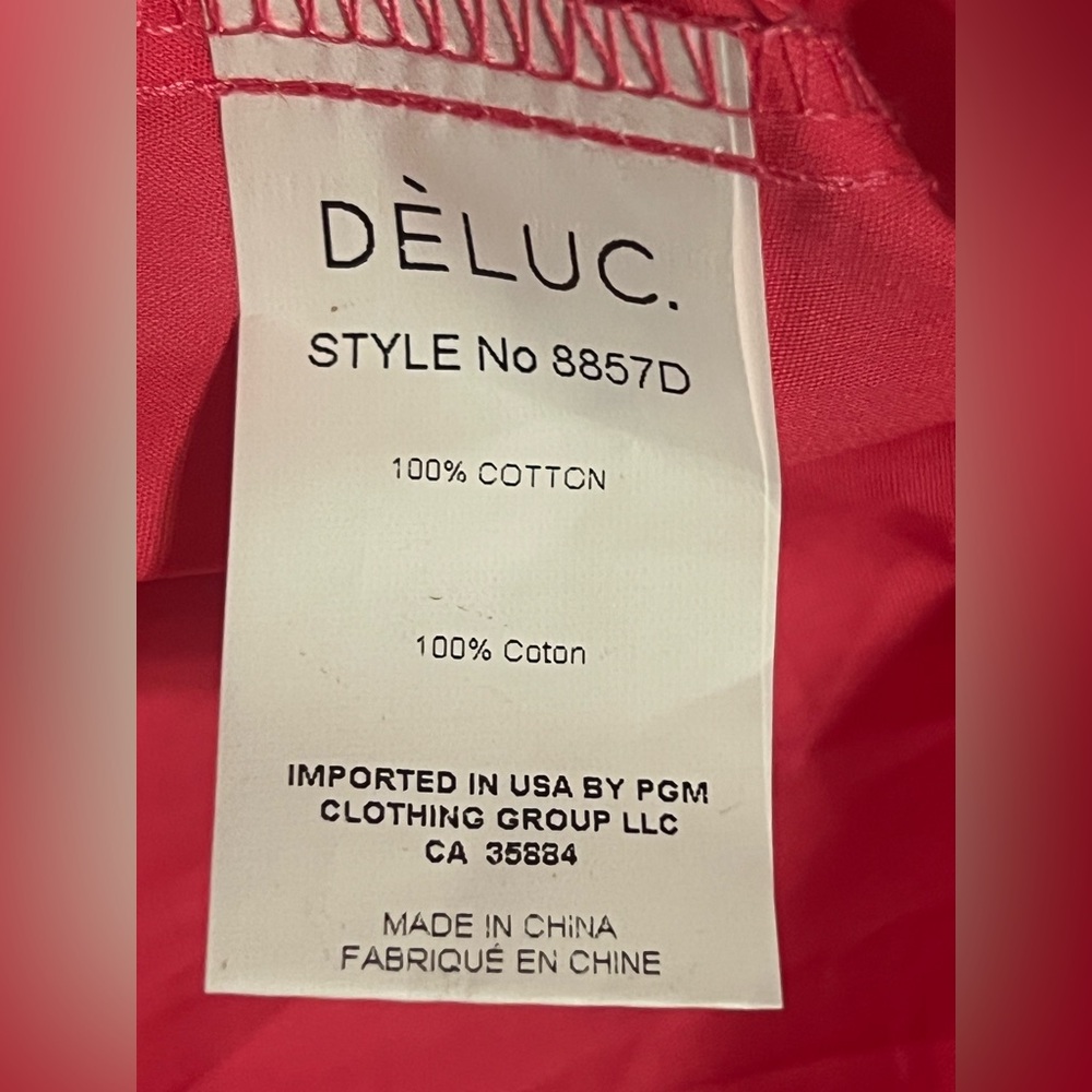DELUC WOMEN'S COTTON PISARRO
DRESS in FUCHSIA. Size S. NWT - Picture 15 of 16
